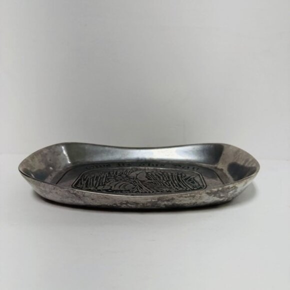 Wilton Armetale Harvest Serving Dish Give Us This Day Our Daily Bread WRP Penn - Picture 5 of 10